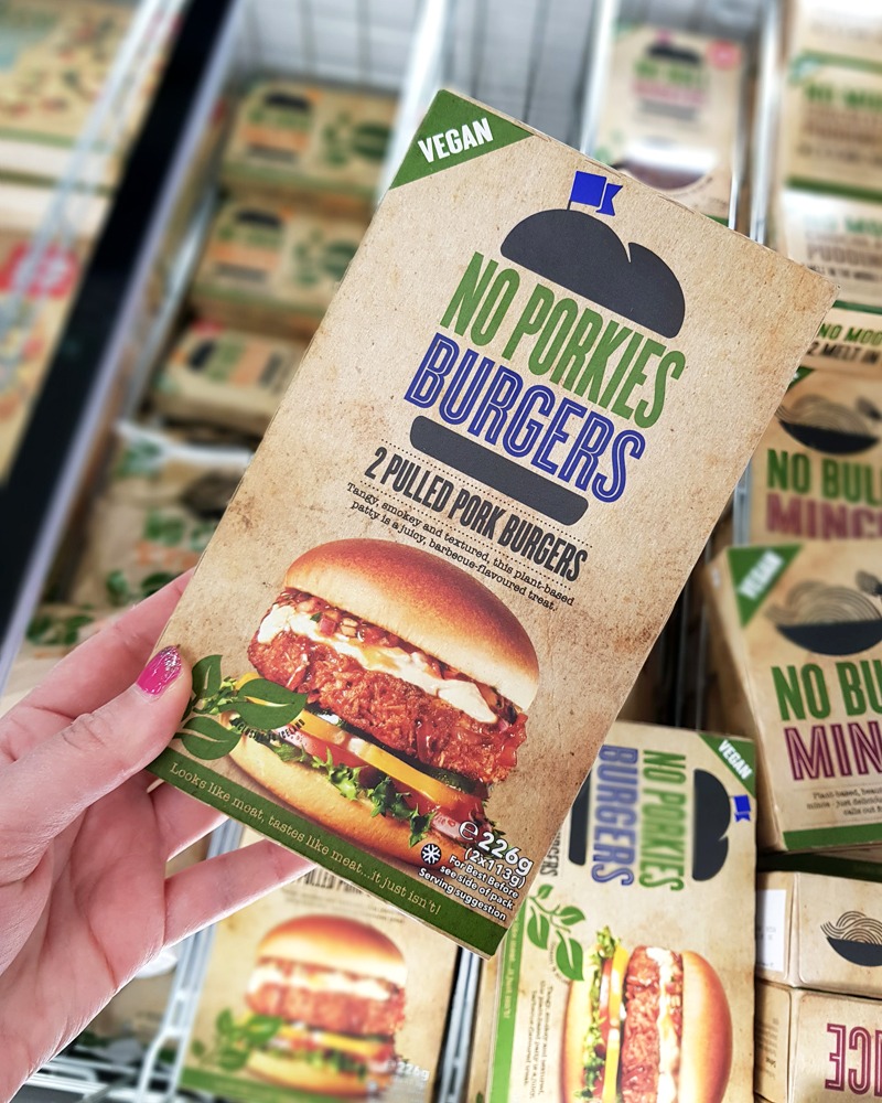 No porkies vegan burgers Iceland