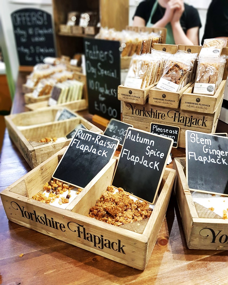 Yorkshire flapjack stand at BBC Good Food Show Summer 2019